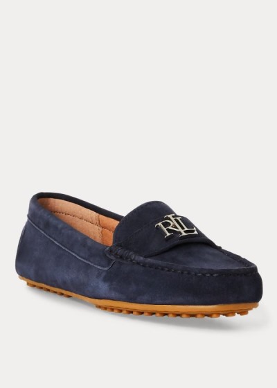 Women's Ralph Lauren Barnsbury Suede Loafers | 941627EKA